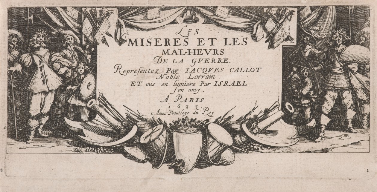The Large Miseries of War'ın Ön Parçası by Jacques Callot