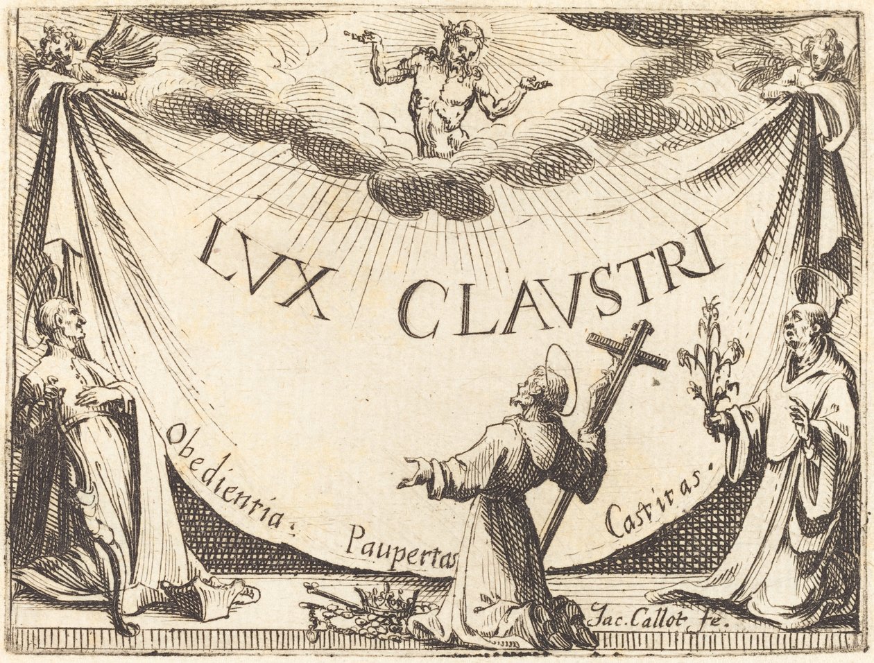 "Manastırın Işığı" için ön yazı by Jacques Callot