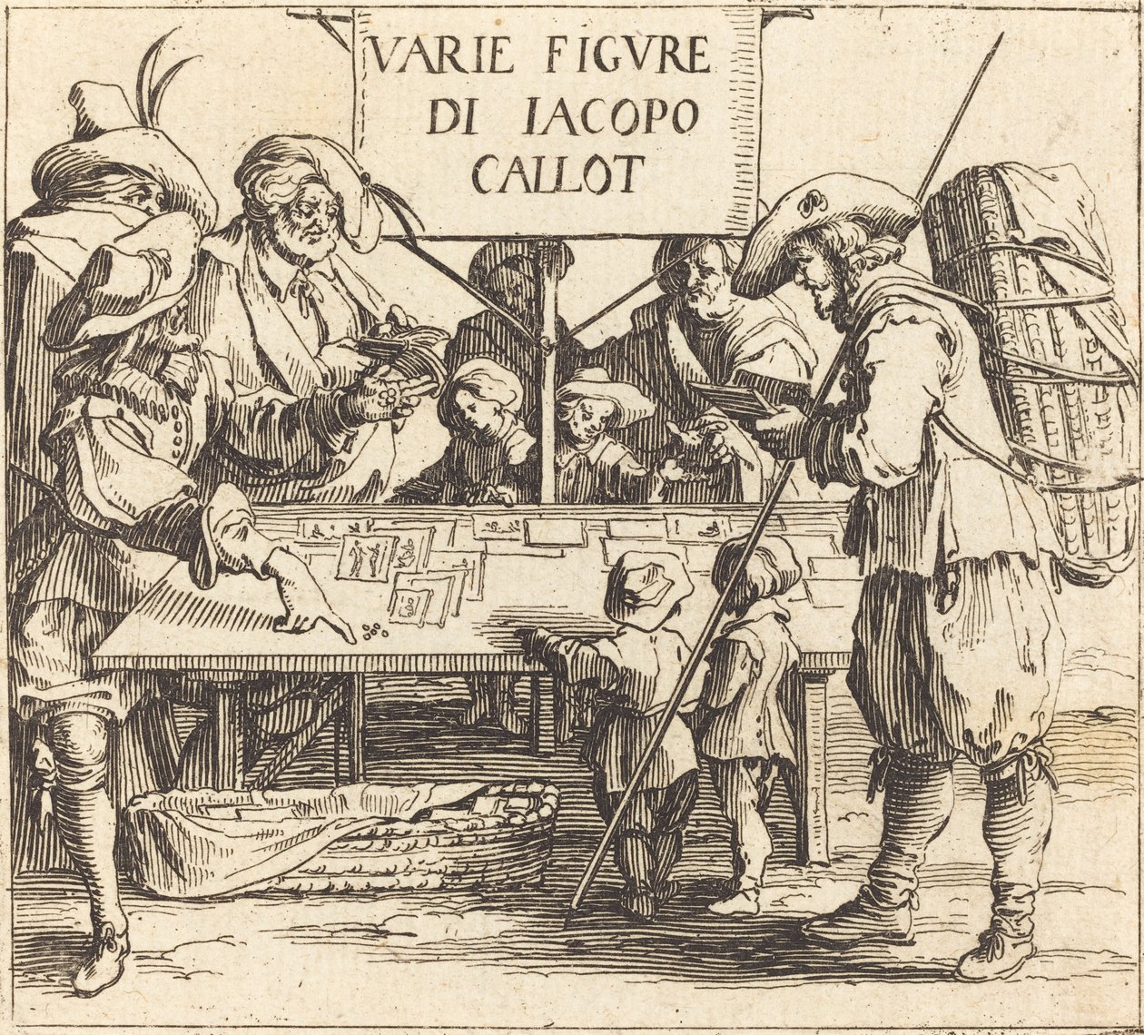 Varie Figürü için Ön Kapak, c. 1621. by Jacques Callot