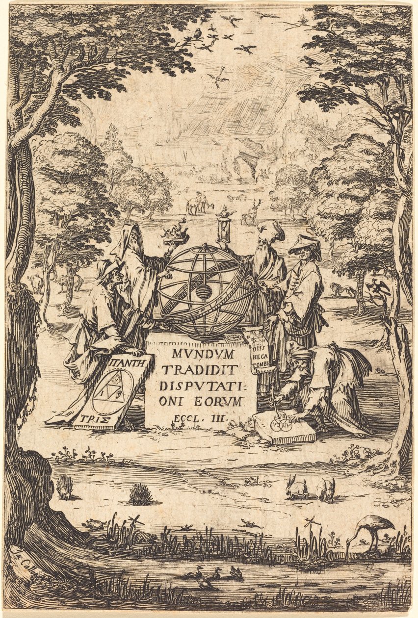 Astrologlar ile Kutsal Kozmoloji Ünvanı için ön yazı. by Jacques Callot