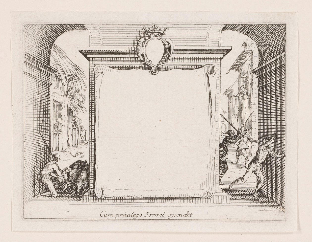 La vie de l serisinden cephe parçası by Jacques Callot