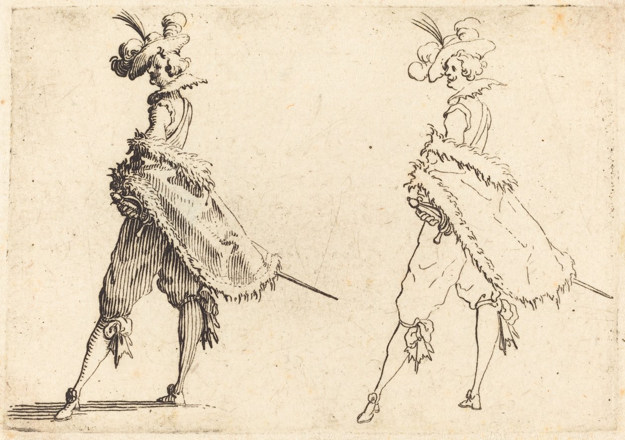 Beyefendi yandan bakıldığında by Jacques Callot