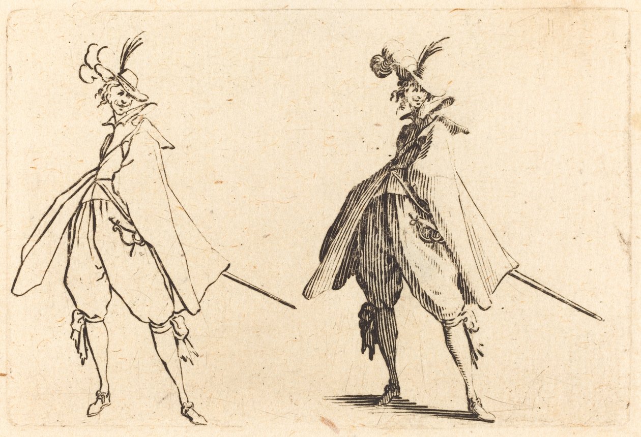 Beyefendi büyük manto, önden görünüm by Jacques Callot