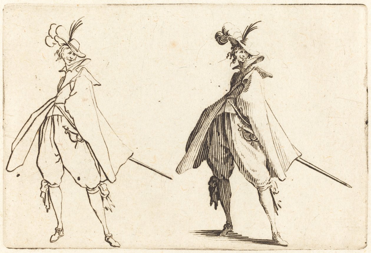 Beyefendi büyük manto, önden görünüm by Jacques Callot