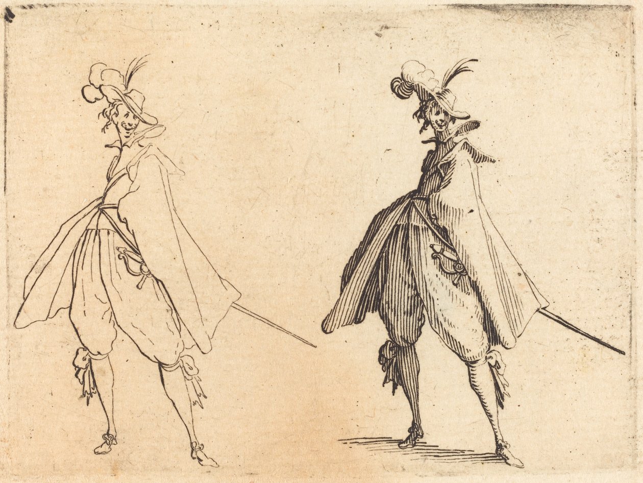 Beyefendi büyük manto, önden görünüm by Jacques Callot