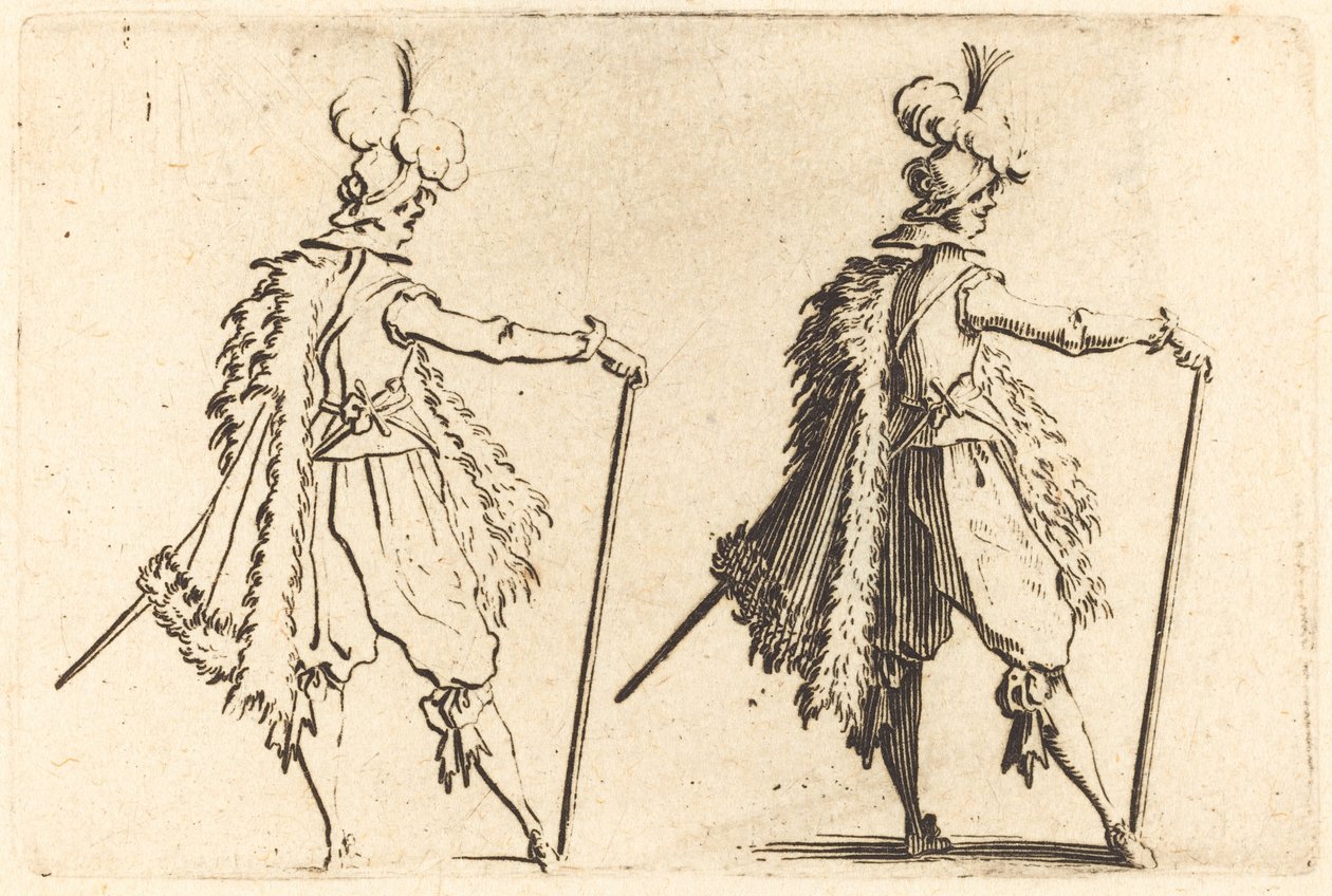 Bastonlu beyefendi by Jacques Callot