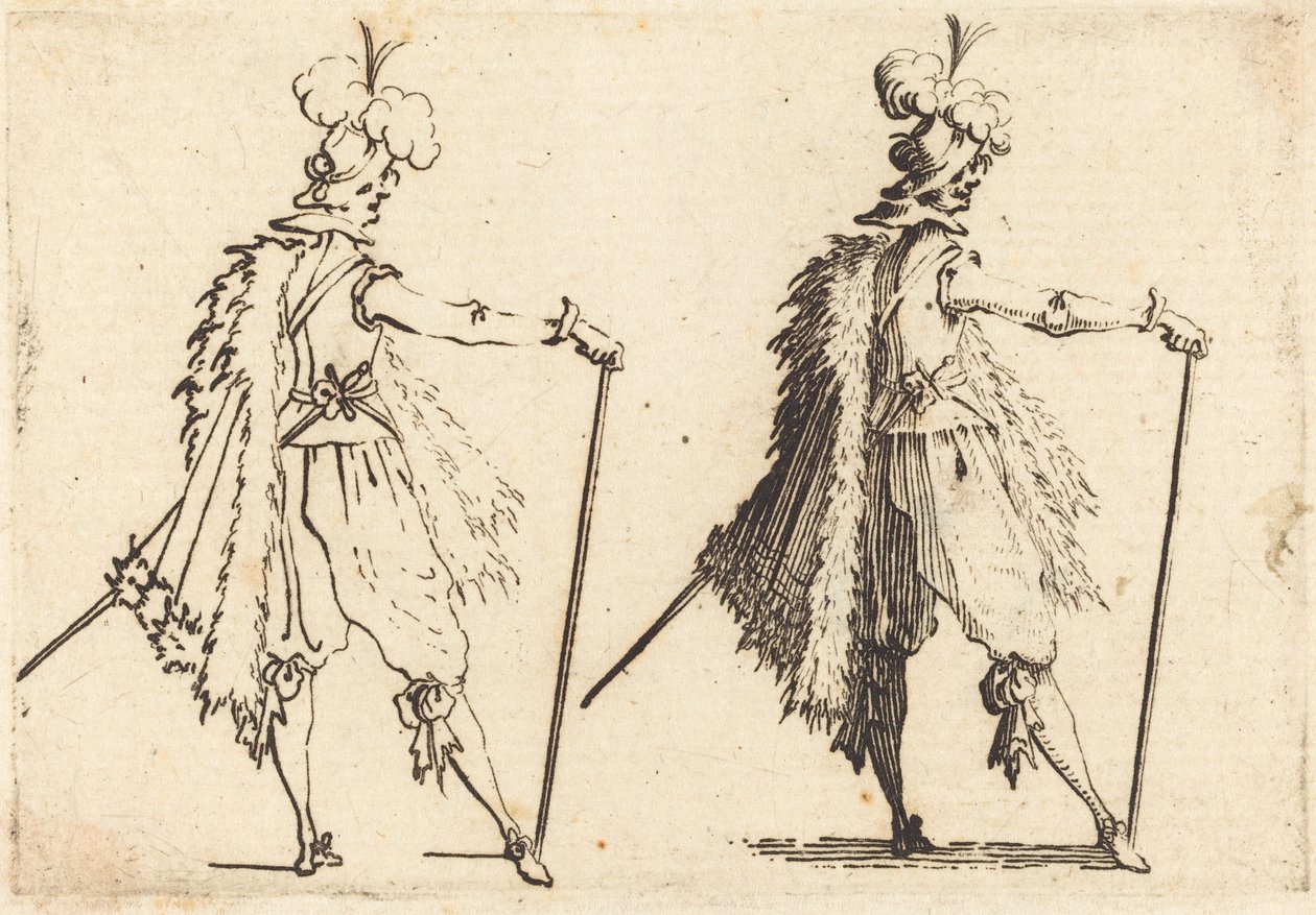 Bastonlu beyefendi by Jacques Callot