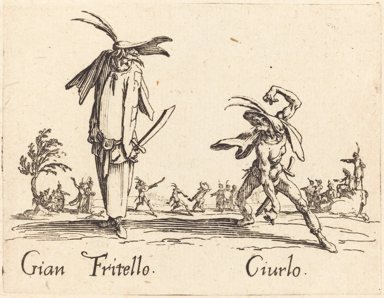 Gian Fritello ve Ciurlo by Jacques Callot