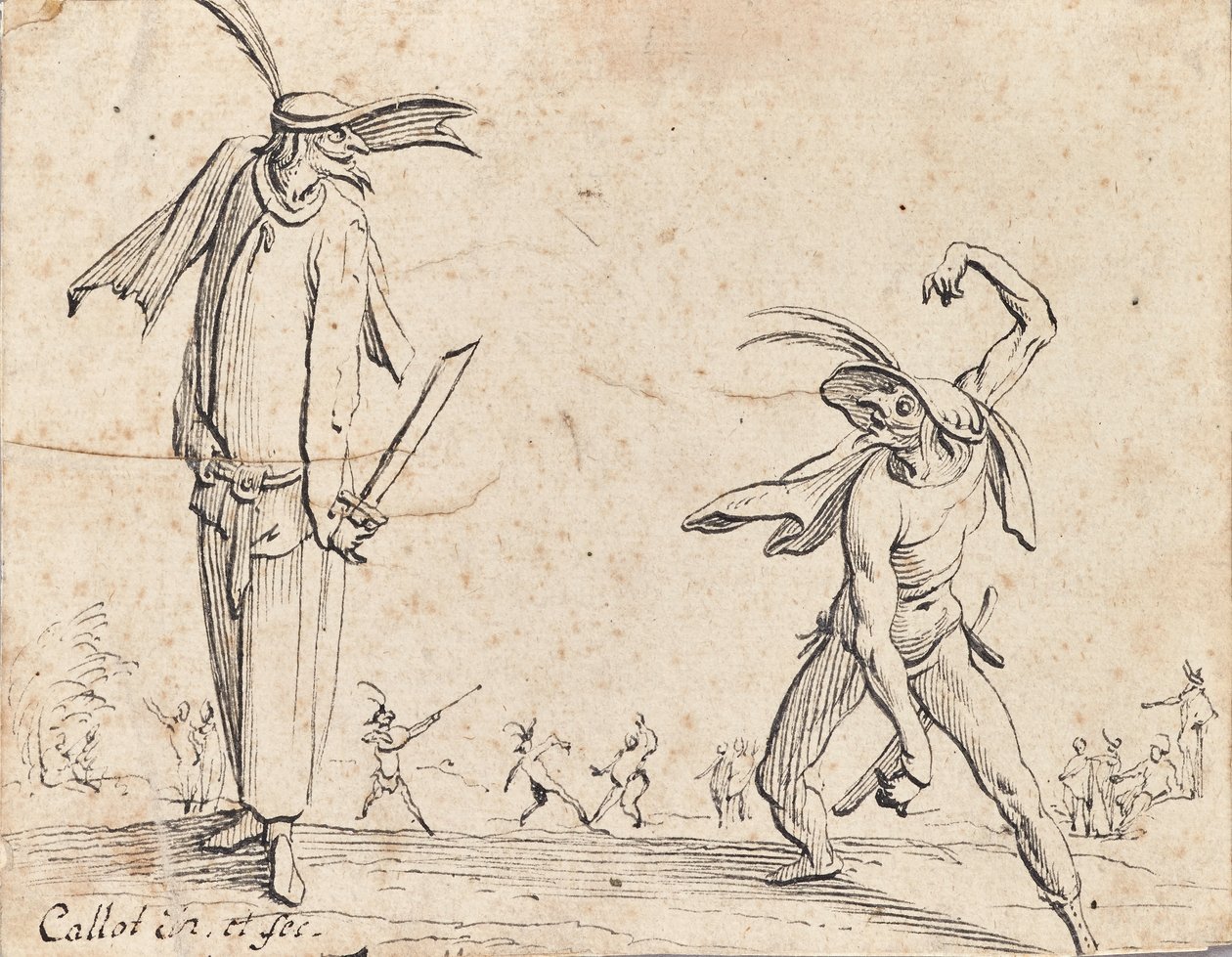Gian Fritello ve Ciurlo by Jacques Callot