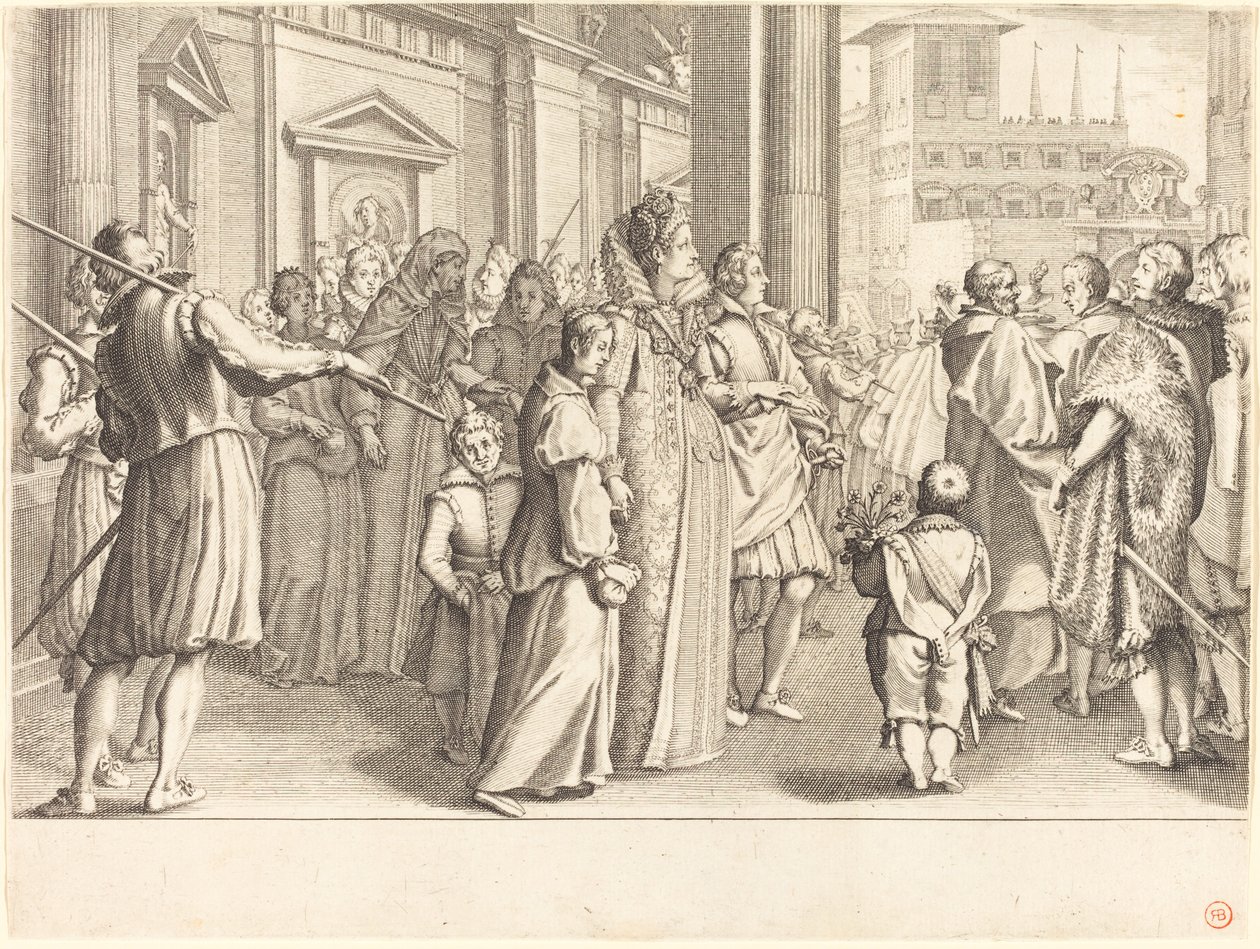 Genç Kızların Töreninde Grandüşes by Jacques Callot