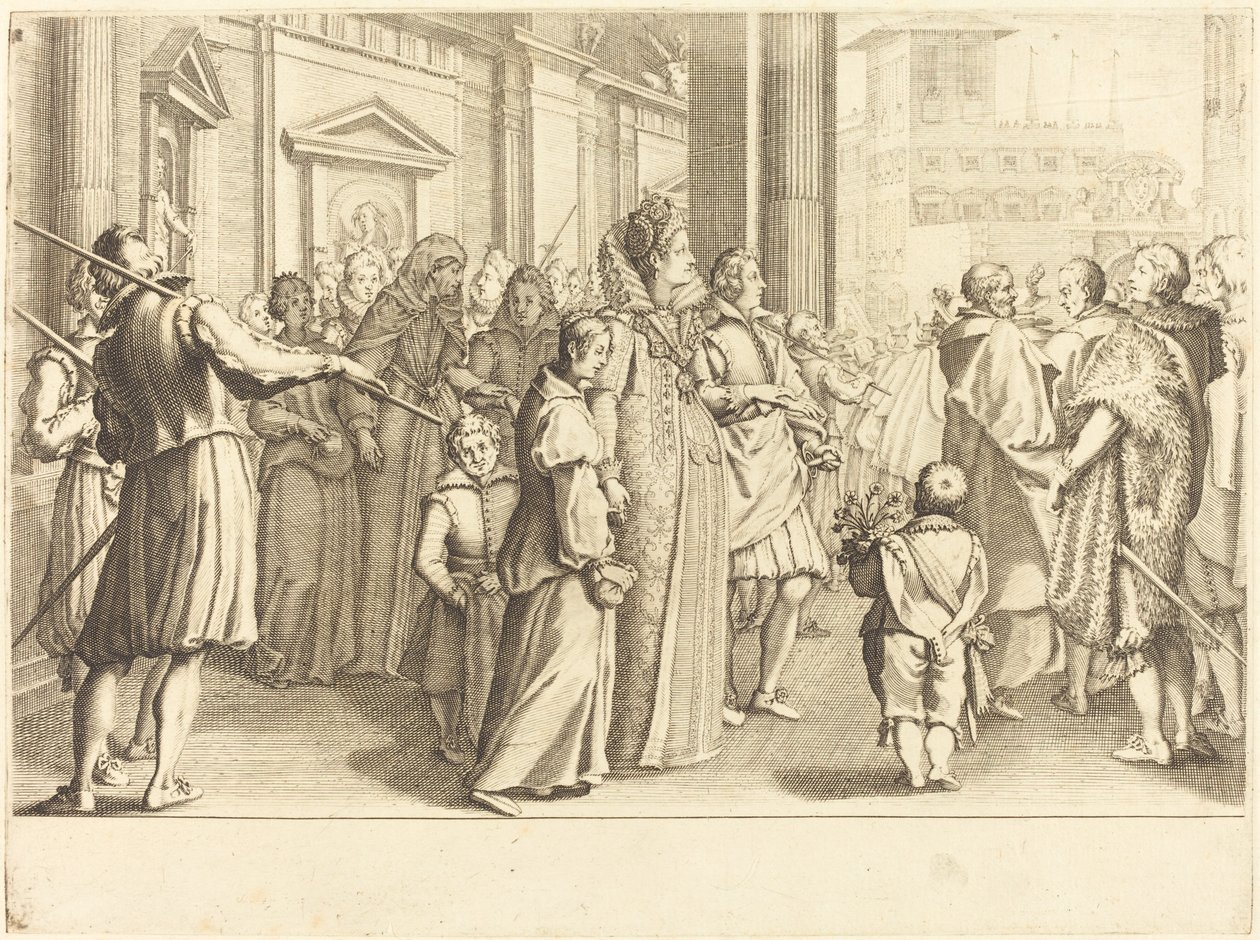 Genç Kızların Töreninde Grandüşes by Jacques Callot
