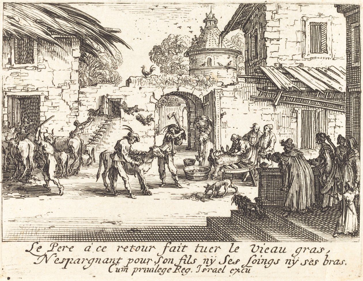 Yağlı Dana Öldürmek by Jacques Callot