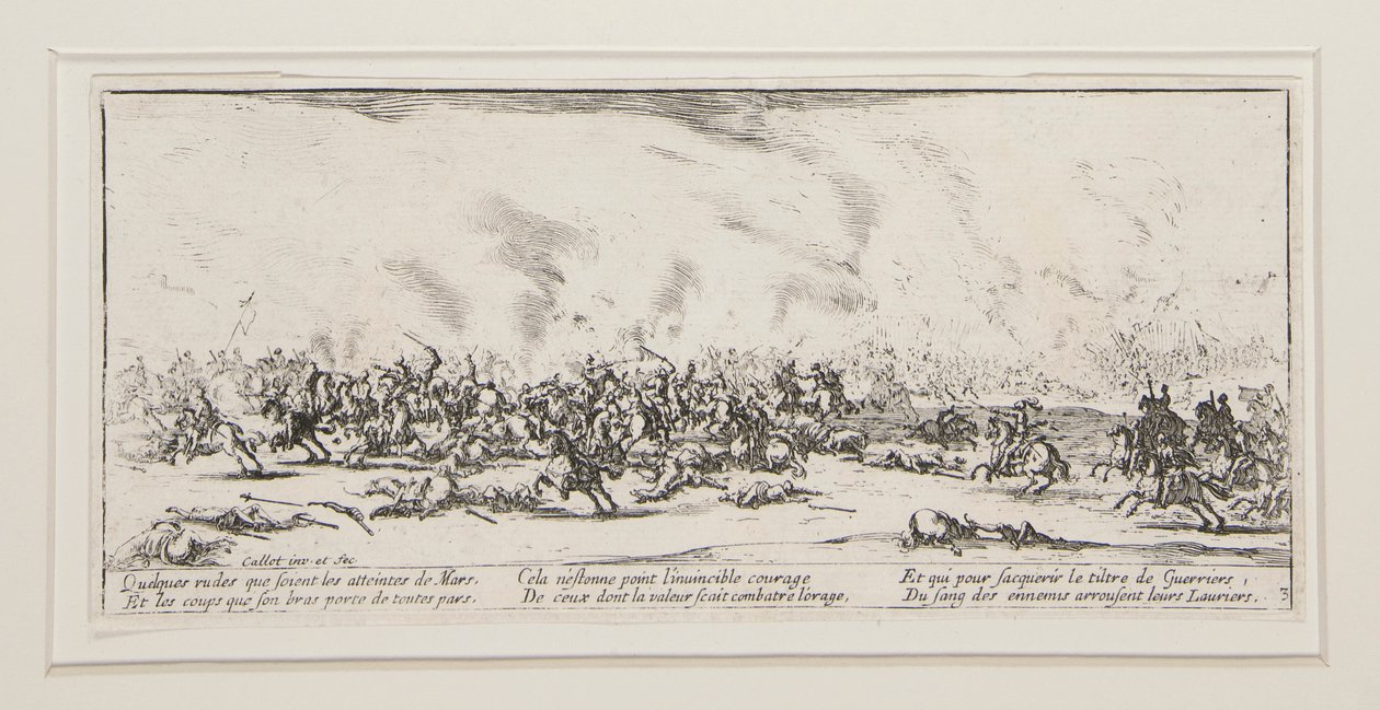 Savaş, Savaşın Büyük Sefaletleri serisinden 3. plaka by Jacques Callot