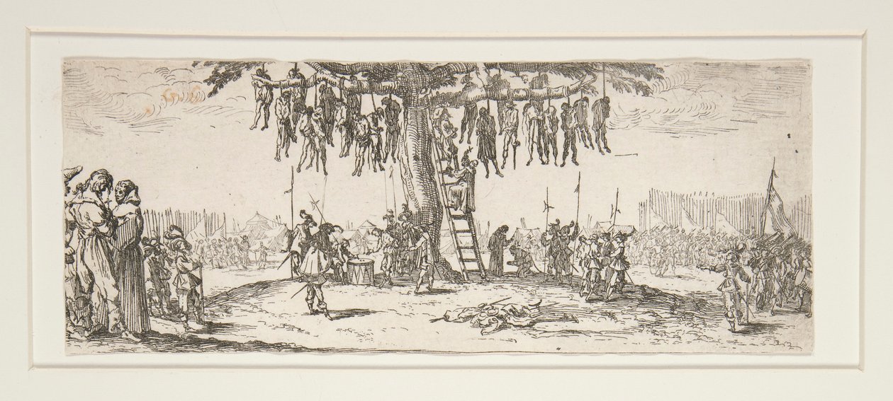 Savaşın Büyük Sefaletlerinden Asma by Jacques Callot