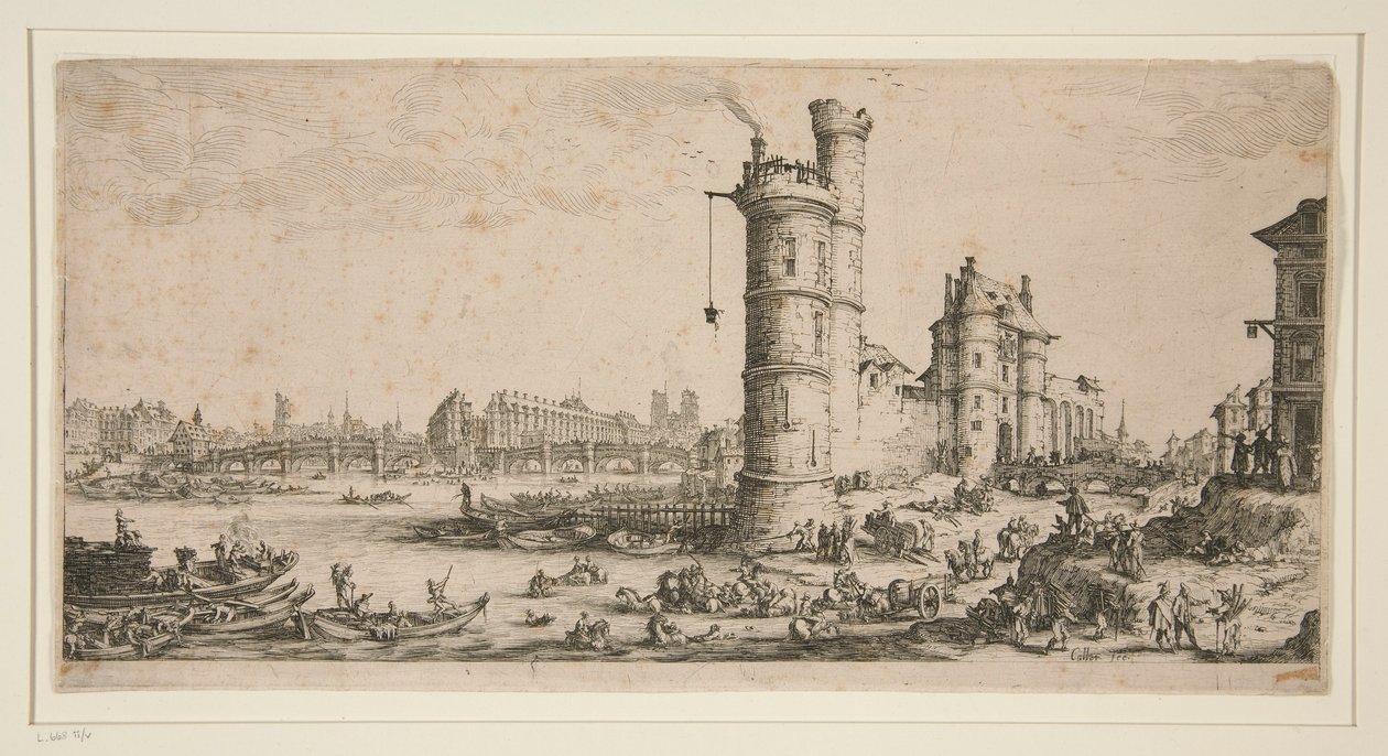 Pont Neuf, Paris by Jacques Callot