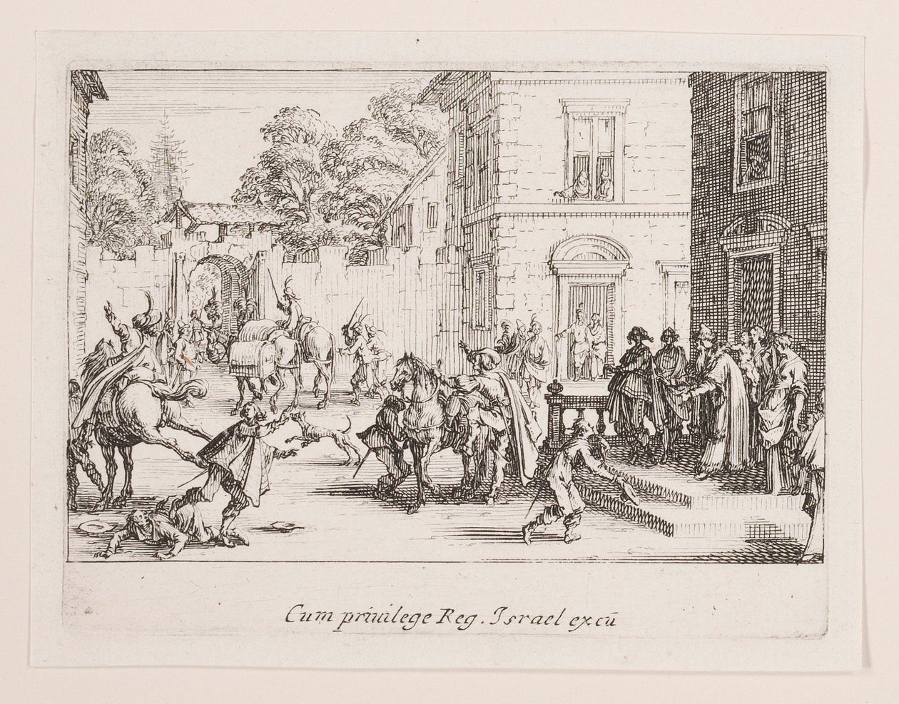 La vie de l serisinden Les adieux (Elvedalar) by Jacques Callot
