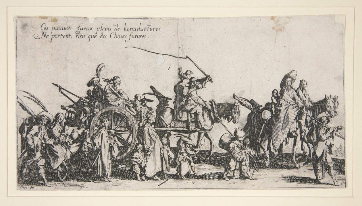 Çingeneler yürüyüşte; ben by Jacques Callot