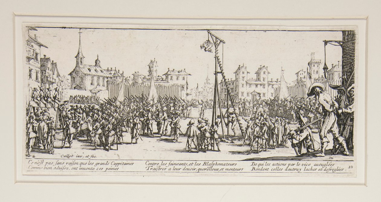 Savaşın büyük sefaletleri: No. 10 - L by Jacques Callot