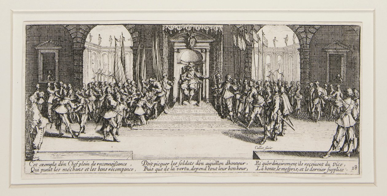 Savaşın büyük sefaletleri: Hayır. 18 - Ödüllerin dağıtımı by Jacques Callot