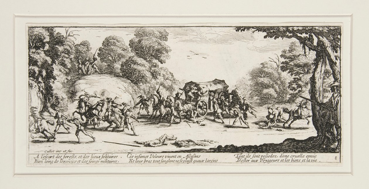 Savaşın büyük sefaletleri: No. 8 - L by Jacques Callot