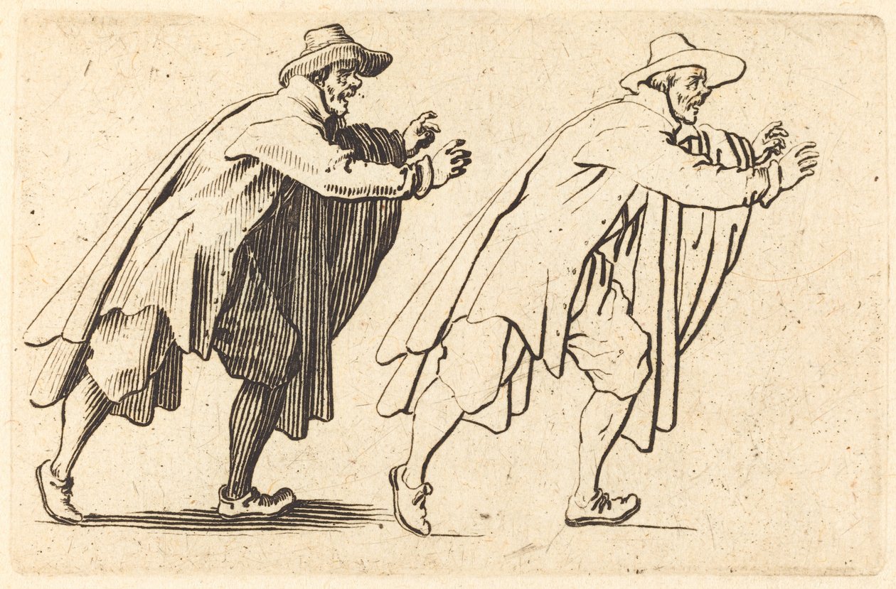 Aniden Hareket Eden Adam by Jacques Callot