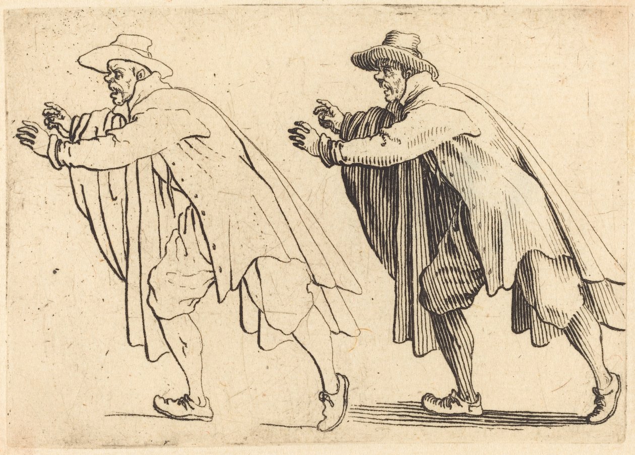 Aniden Hareket Eden Adam by Jacques Callot
