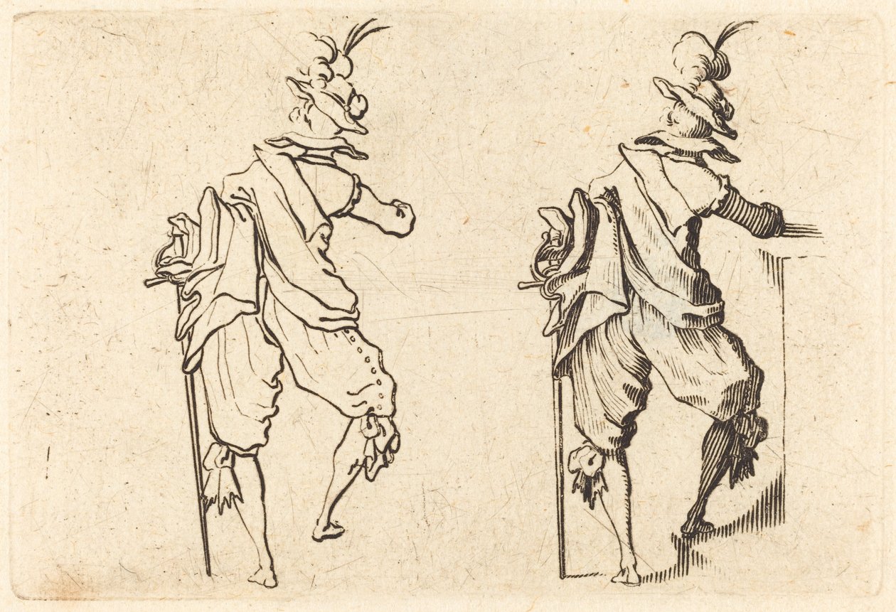 kılıçlı adam by Jacques Callot