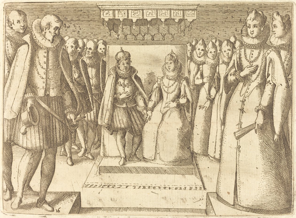 Avusturya Margaret ve Philip III Toplantısı by Jacques Callot