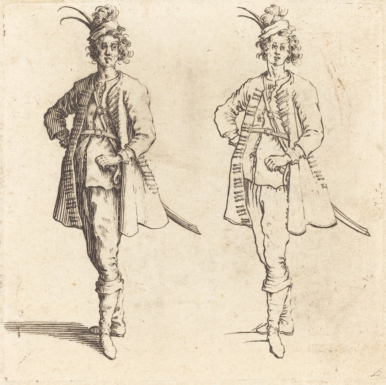 Memur, Önden Görünüm by Jacques Callot