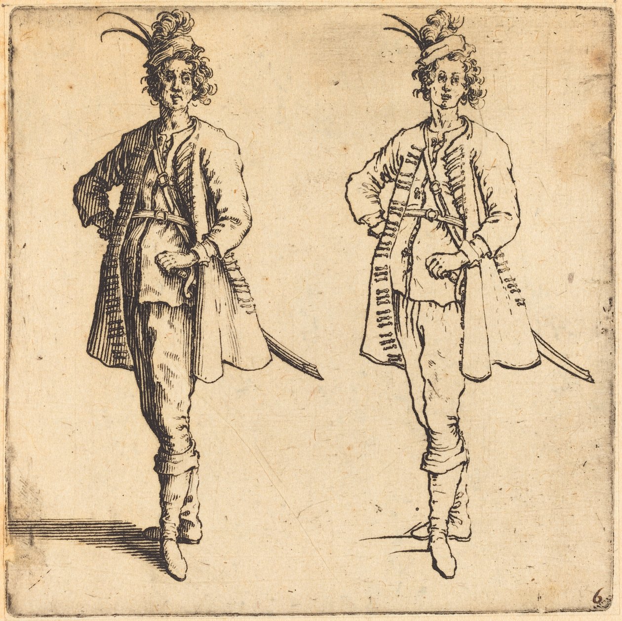 Memur, Önden Görünüm by Jacques Callot