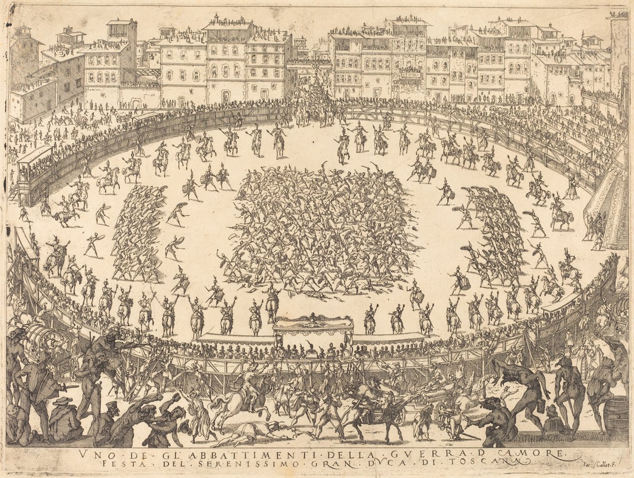 Piyade Savaşlarından Biri by Jacques Callot