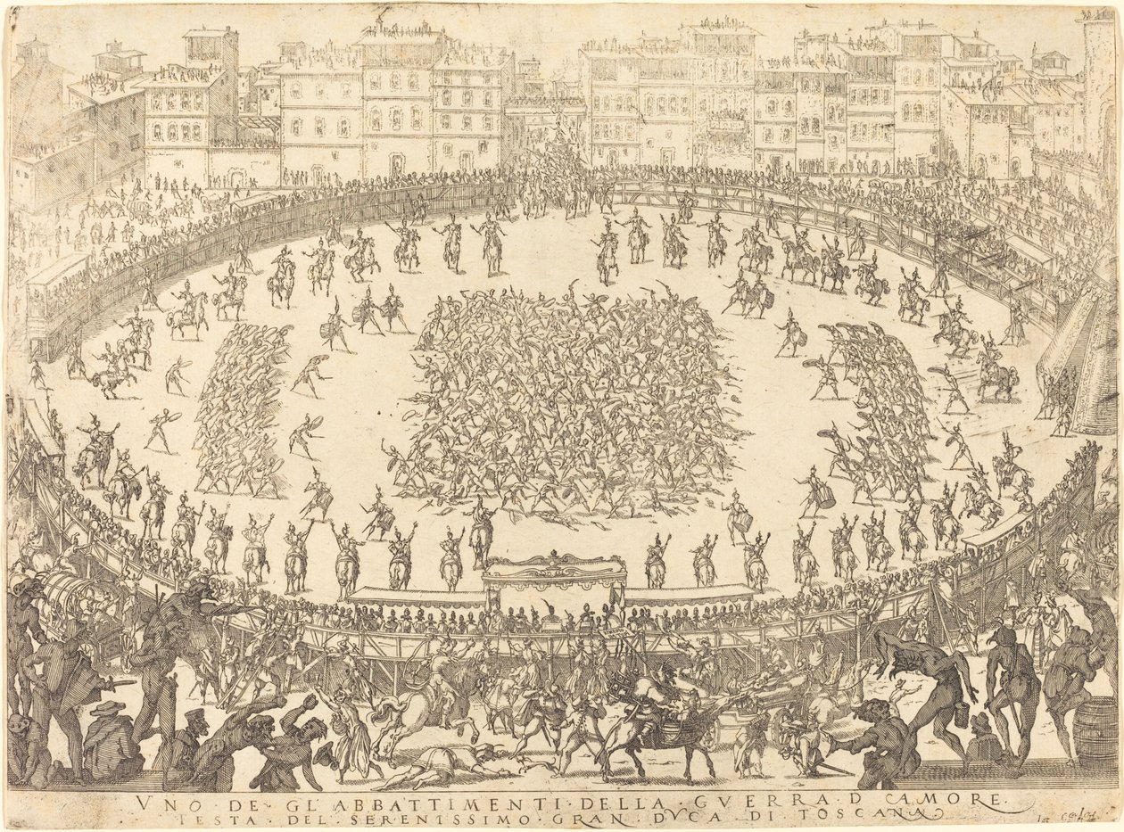 Piyade Savaşlarından Biri by Jacques Callot