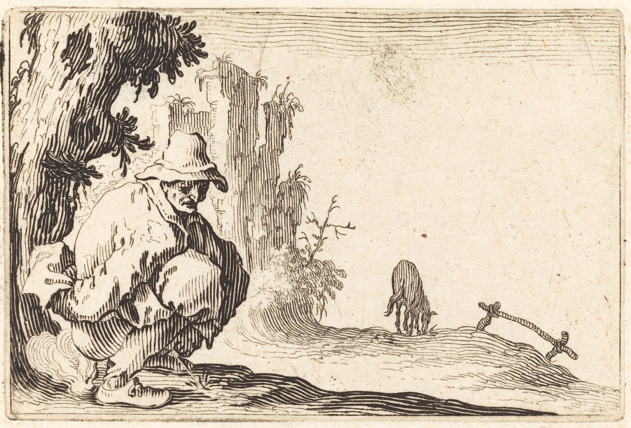 köylü dışkılama by Jacques Callot