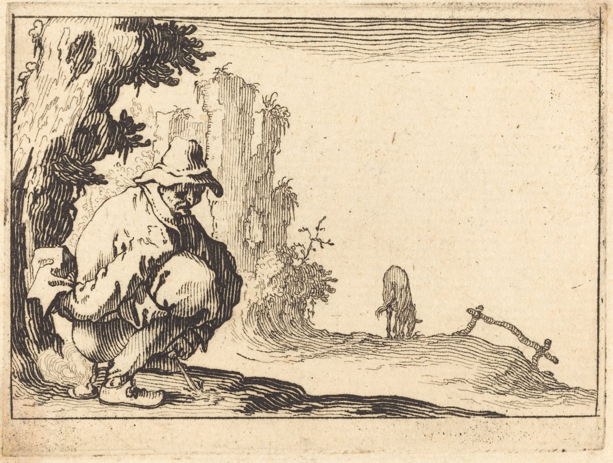 köylü dışkılama by Jacques Callot