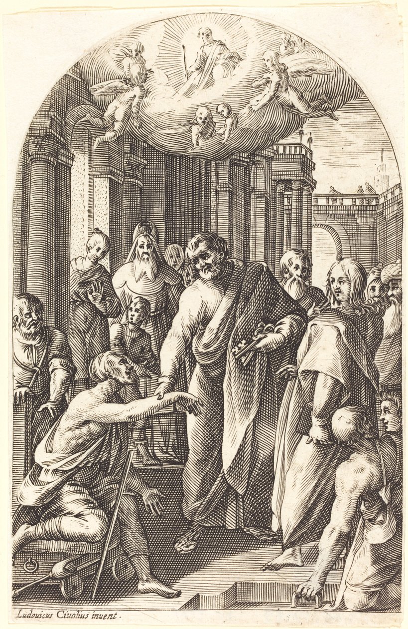 Peter ve John Topalları İyileştiriyor by Jacques Callot