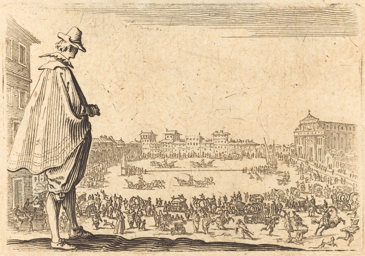 Piazza Santa Maria Novella, Floransa by Jacques Callot