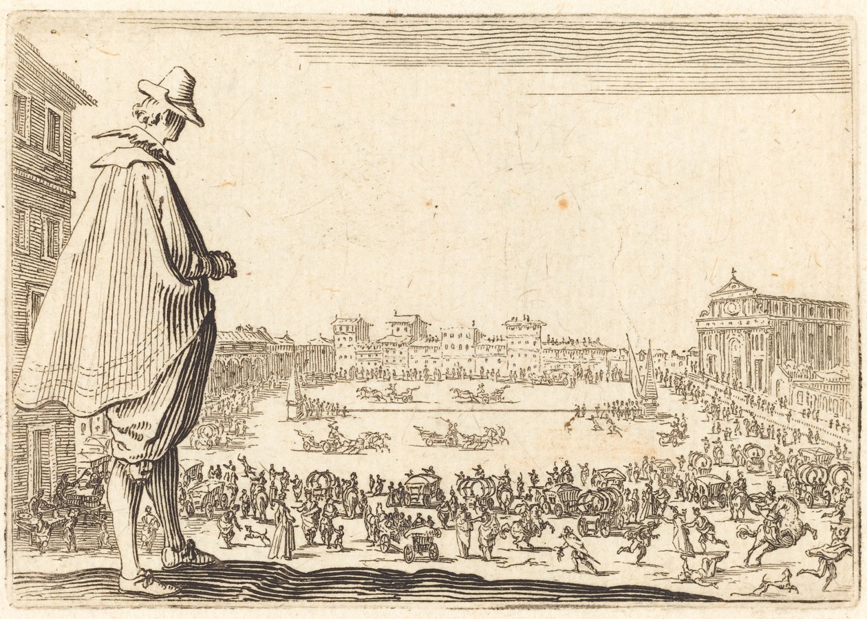 Piazza Santa Maria Novella, Floransa by Jacques Callot
