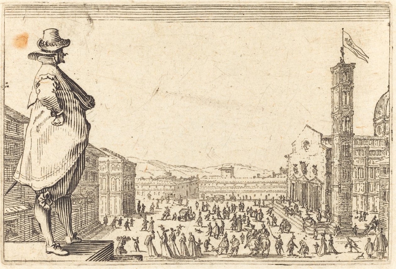 Piazza del Duomo, Floransa by Jacques Callot