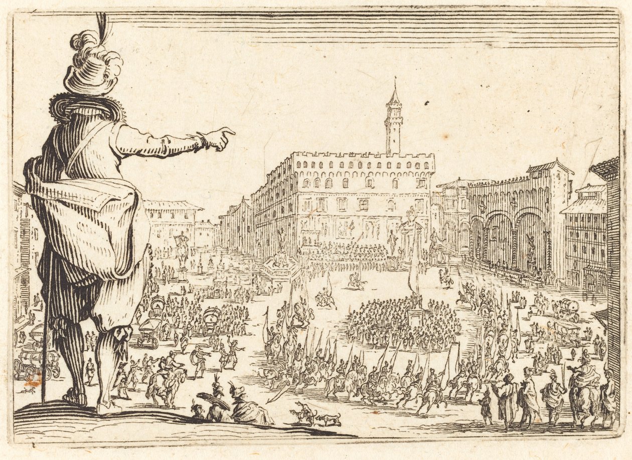 Piazza della Signoria, Floransa by Jacques Callot