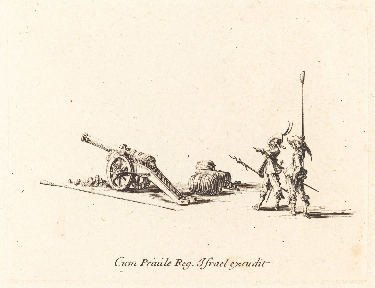 Topu Ateşlemeye Hazırlanmak by Jacques Callot