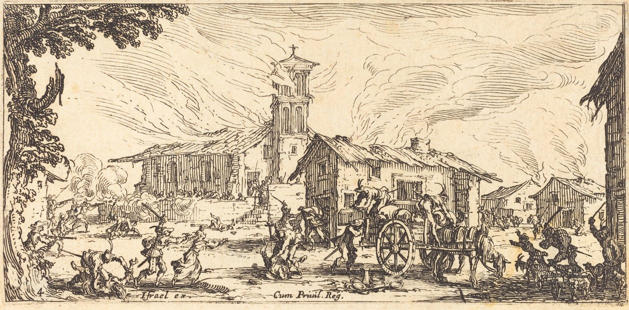 Köyü Yıkmak ve Yakmak by Jacques Callot