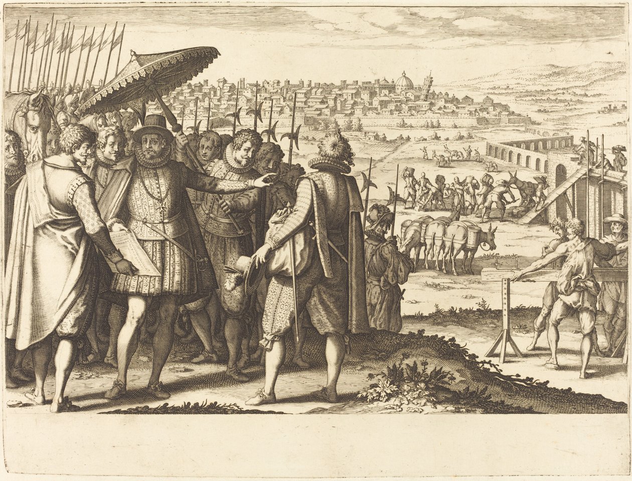 Pisa Su Kemeri Restorasyonu by Jacques Callot