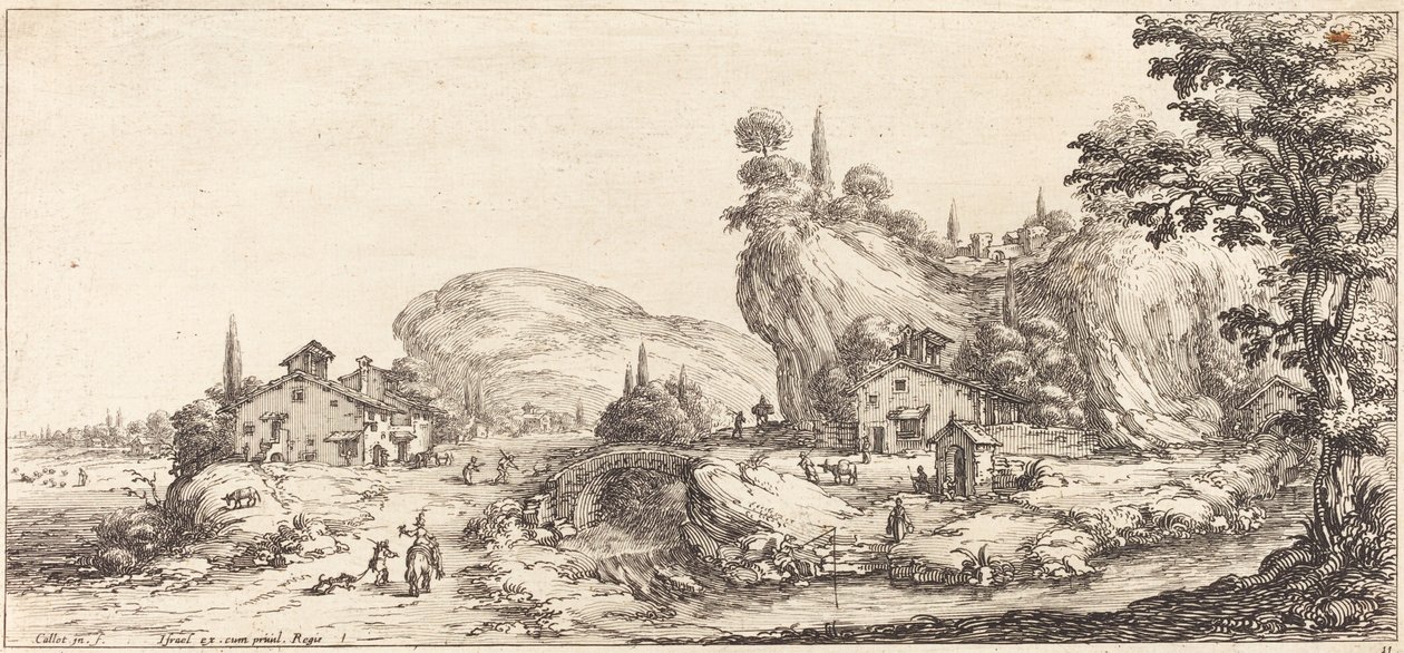 Avdan Eve Dönüş, muhtemelen c. 1630. by Jacques Callot