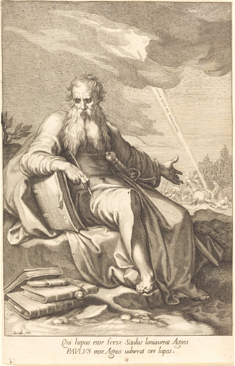 Aziz Paul, Oturmuş. by Jacques Callot