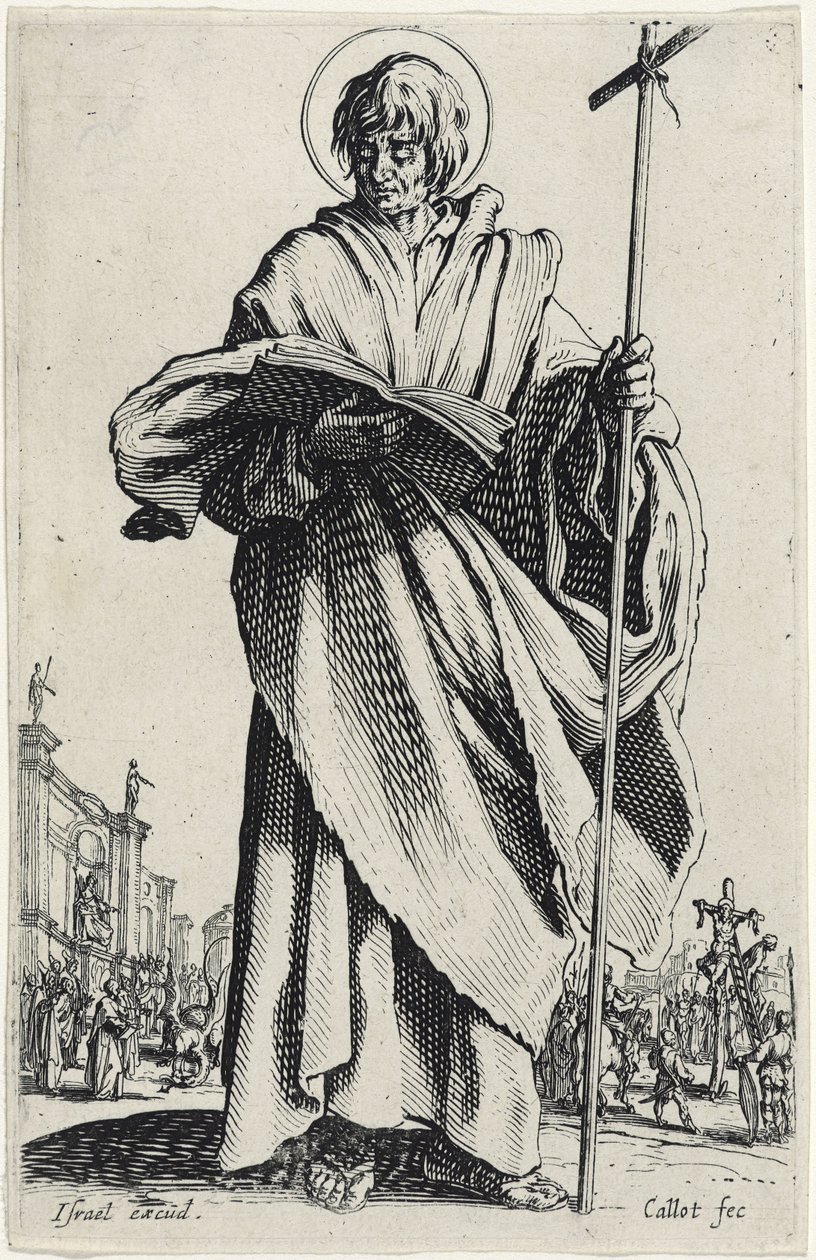 Les Grands Apôtres'ten Aziz Philip (Büyük Havariler), 1631 by Jacques Callot