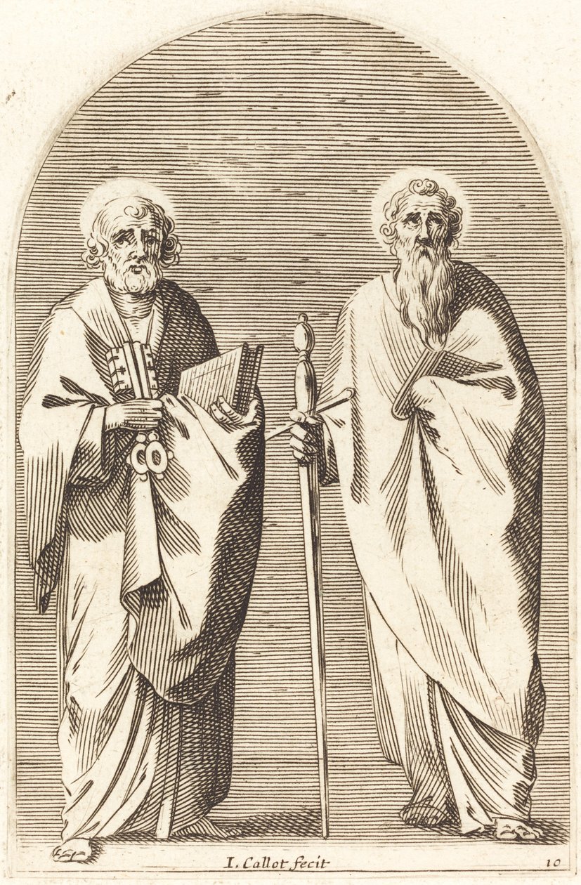Aziz Peter ve Paul by Jacques Callot