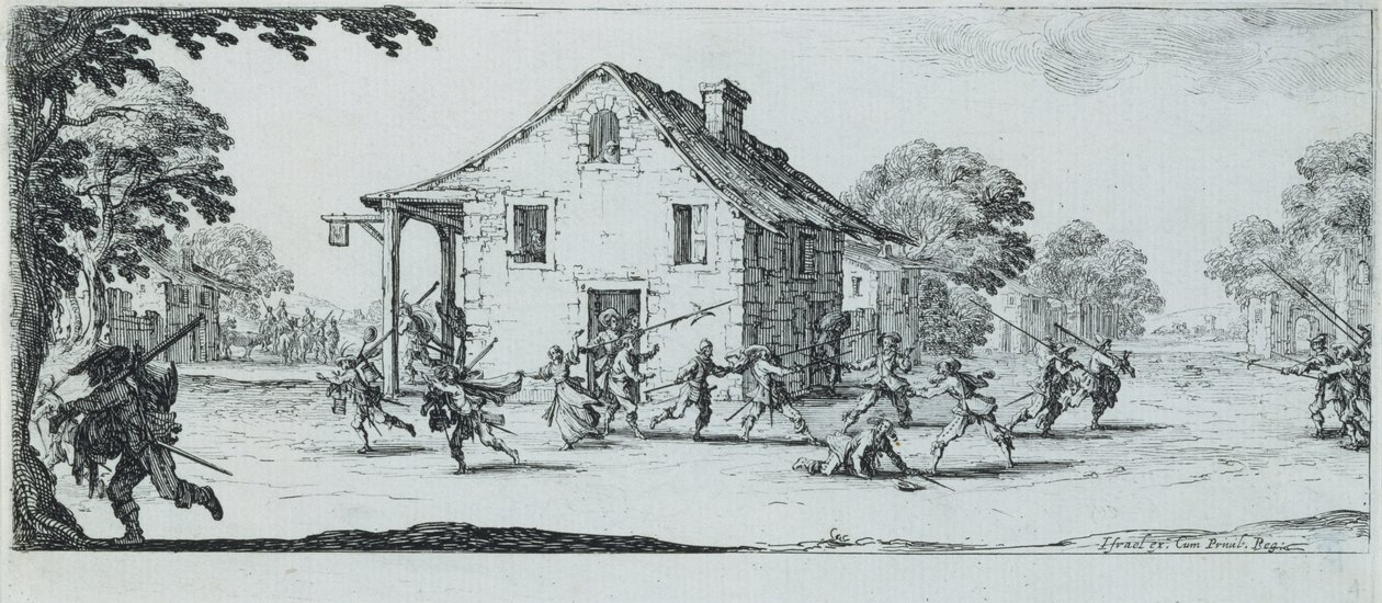 Yağma Sahnesi, 1633 by Jacques Callot