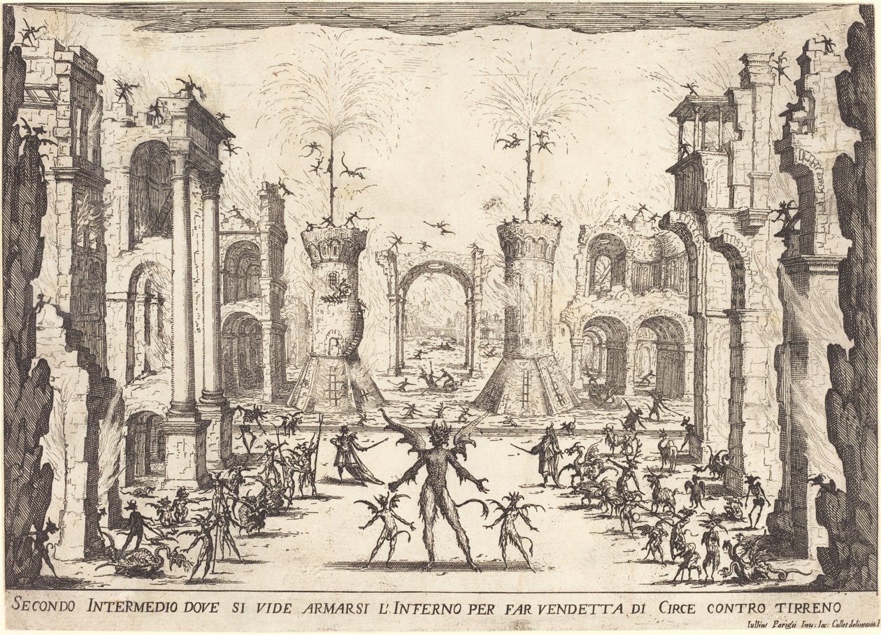 İkinci Intermezzo, 1617. by Jacques Callot