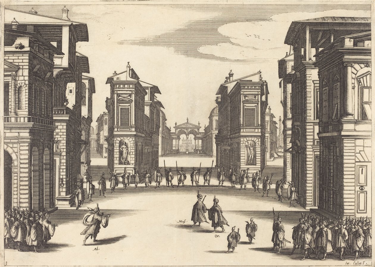 Süleyman, Perde III by Jacques Callot