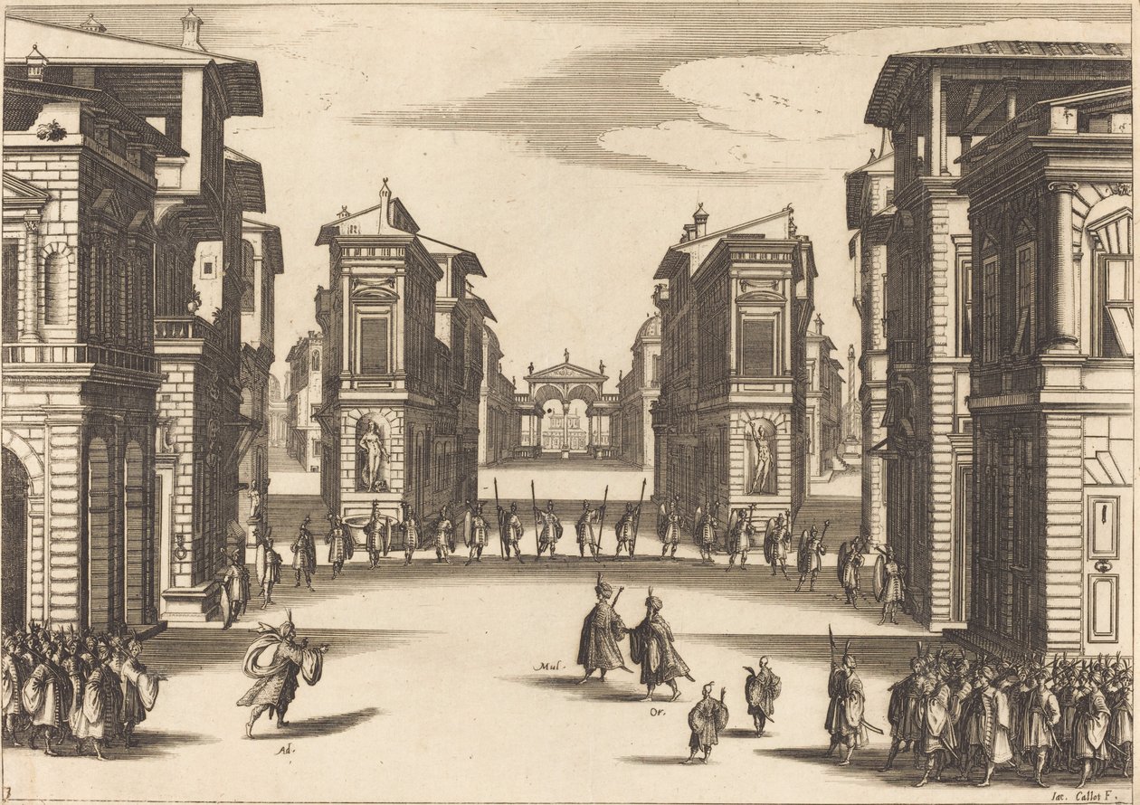 Süleyman, Perde III, 1620 by Jacques Callot
